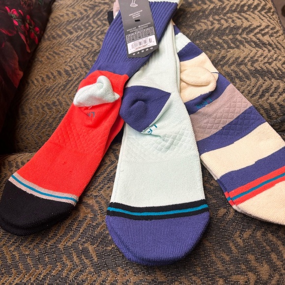 Stance Cream, orange  and Blue Casual Socks. Brand new. - Picture 2 of 6